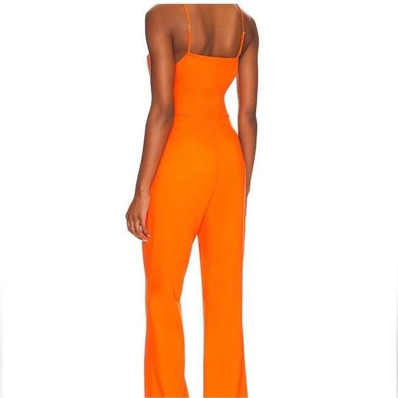 REVOLVE Lita by Ciara Tie Front Jumpsuit in Cherry Tomato Size XL New with tags - Picture 3 of 17
